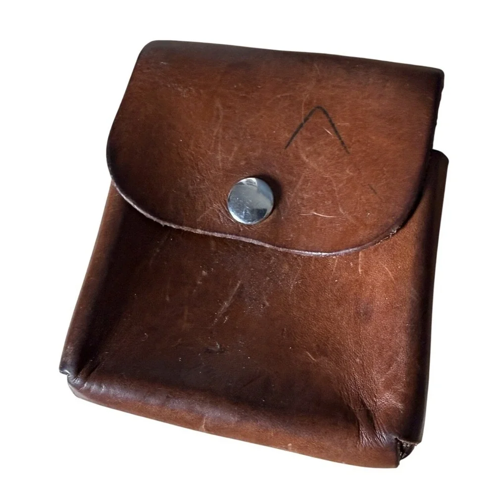 Motorola Razr Flip Phone Money Clip Holder Hand Made Leather Button Snap